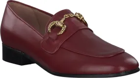 Damen-Slipper aus Leder 100501957379 (Rotbraun)