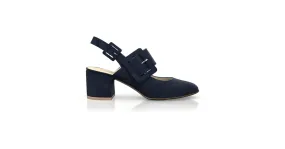 Klassische Block Heel Schuhe 6817