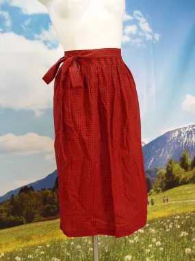 knielang Dirndlschürze karierte  Dirndl-Schürze Trachtenschürze TS483