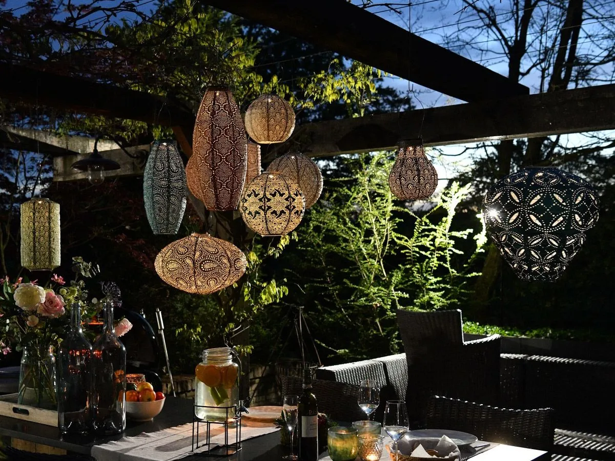 Lumiz Ikat Bulb 16 Solar Lampion - Dark blue