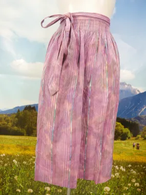 Mittellange Dirndlschürze Baumwolle rot gestreift Dirndl Schürze TS2289