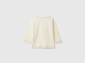 Shirt mit Aufdruck und Applikation