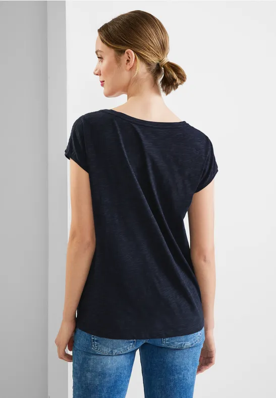Street One Shirt mit Spitzeneinsatz 