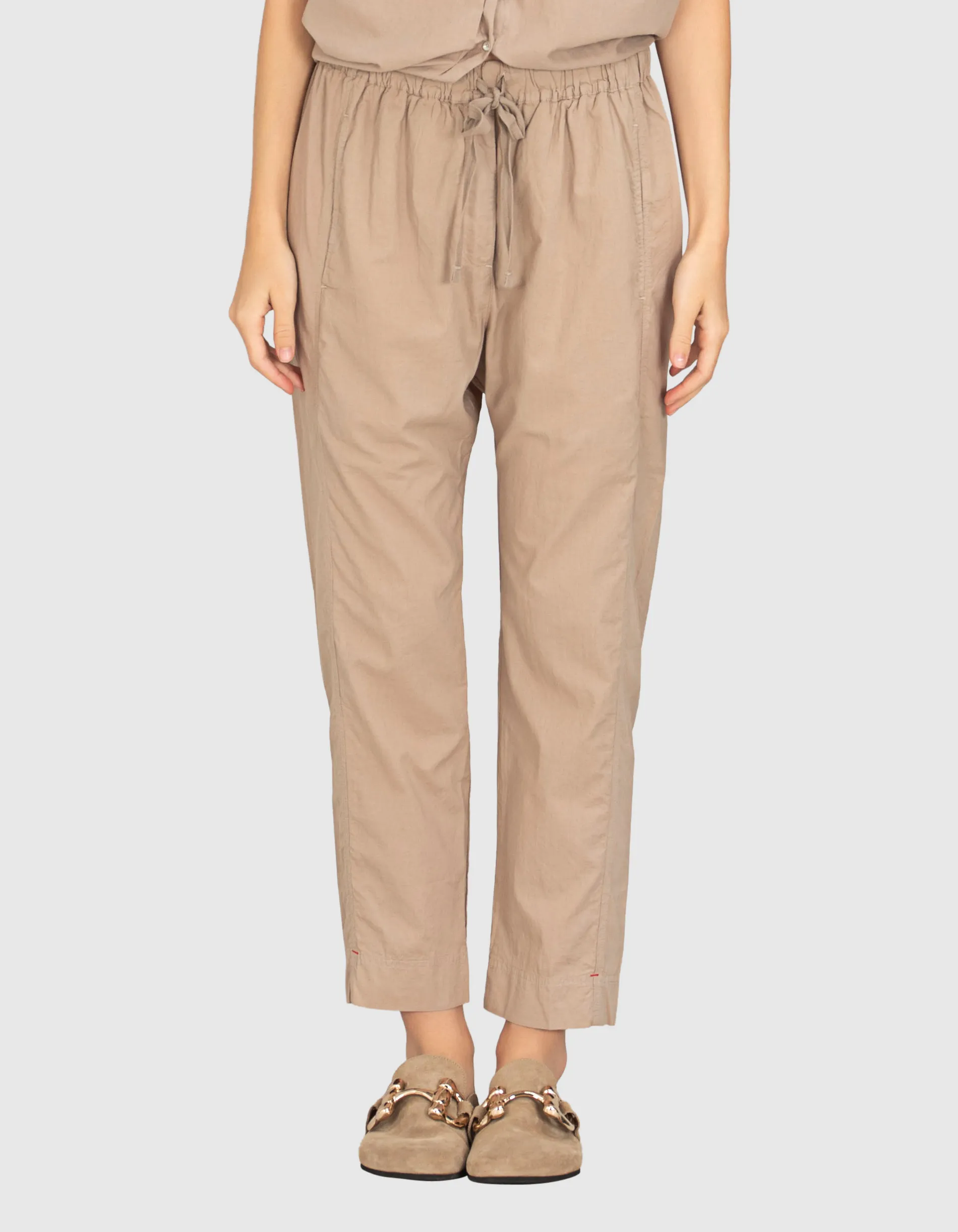 XIRENA Draper Sand // Baumwoll-Hose mit elastischem Bund