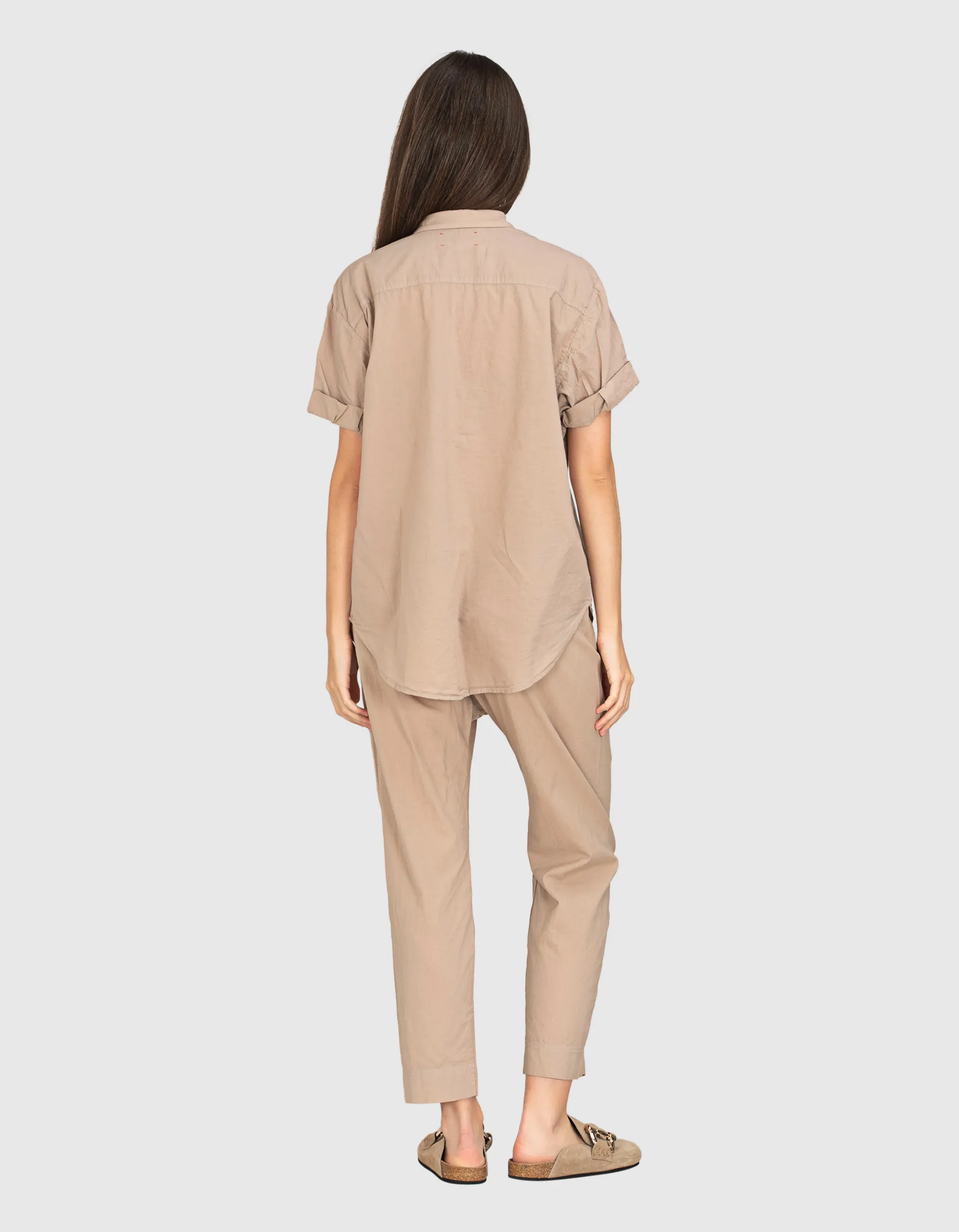 XIRENA Draper Sand // Baumwoll-Hose mit elastischem Bund